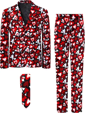 A&J DESIGN Boys Funny Print Suit for 6-16 Years