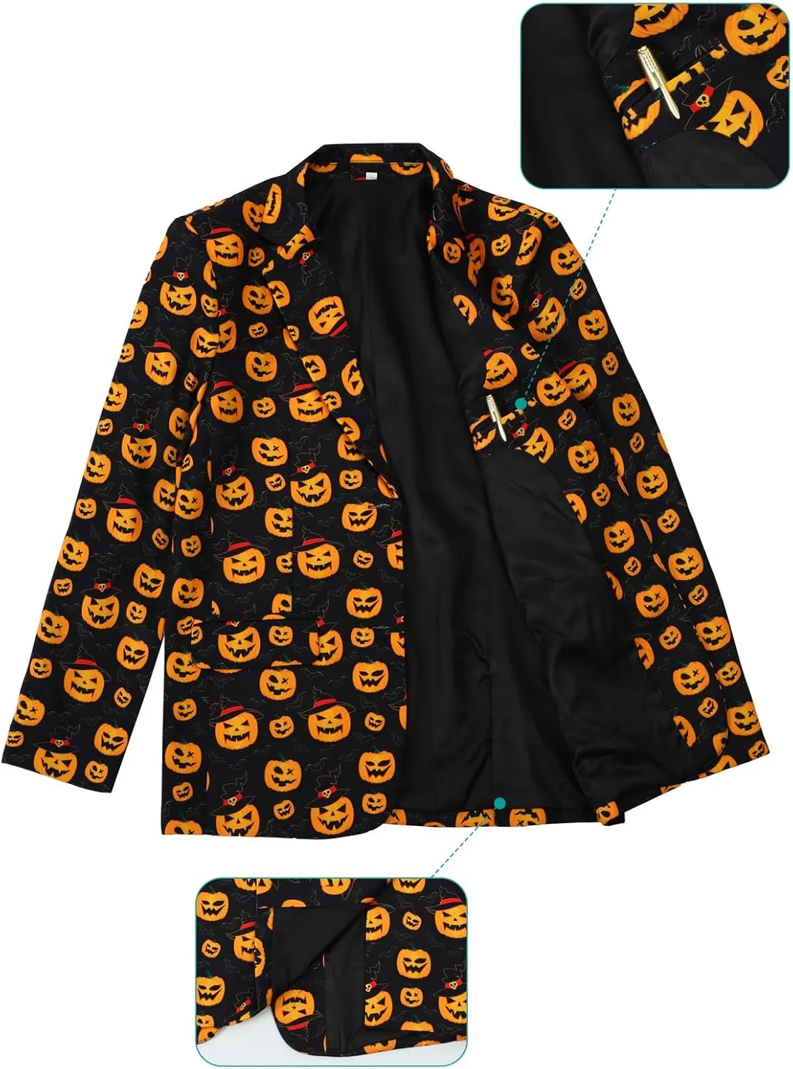 A&J DESIGN Boys Funny Print Suit for 6-16 Years