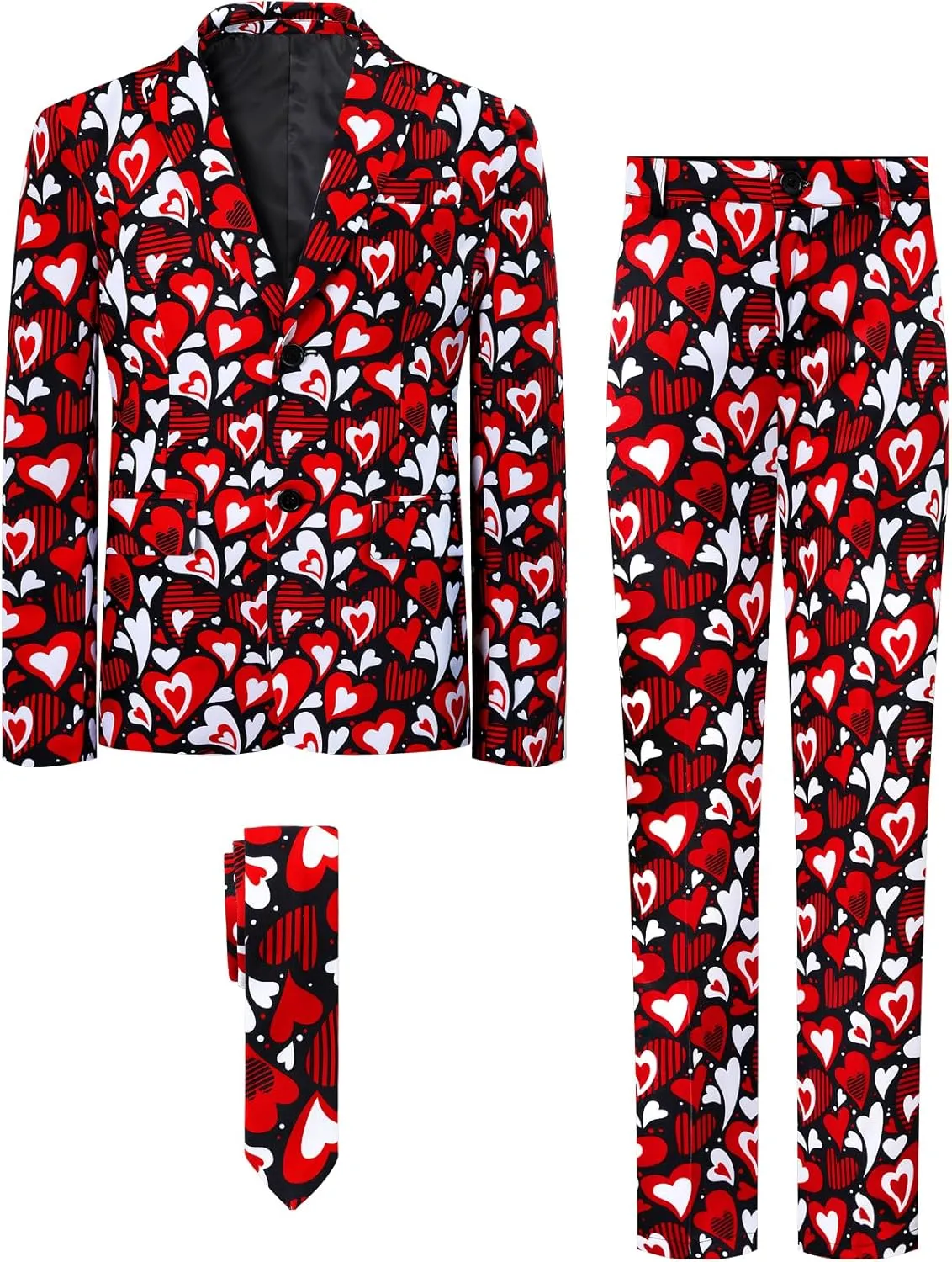 A&J DESIGN Boys Funny Print Suit for 6-16 Years