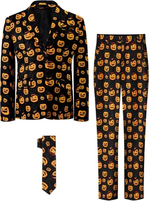 A&J DESIGN Boys Funny Print Suit for 6-16 Years