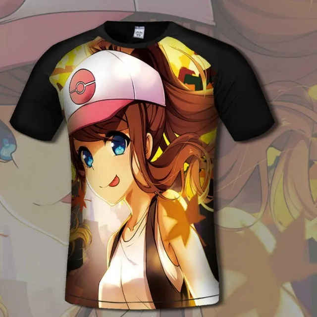 Anime Women Elastic Casual T-Shirt