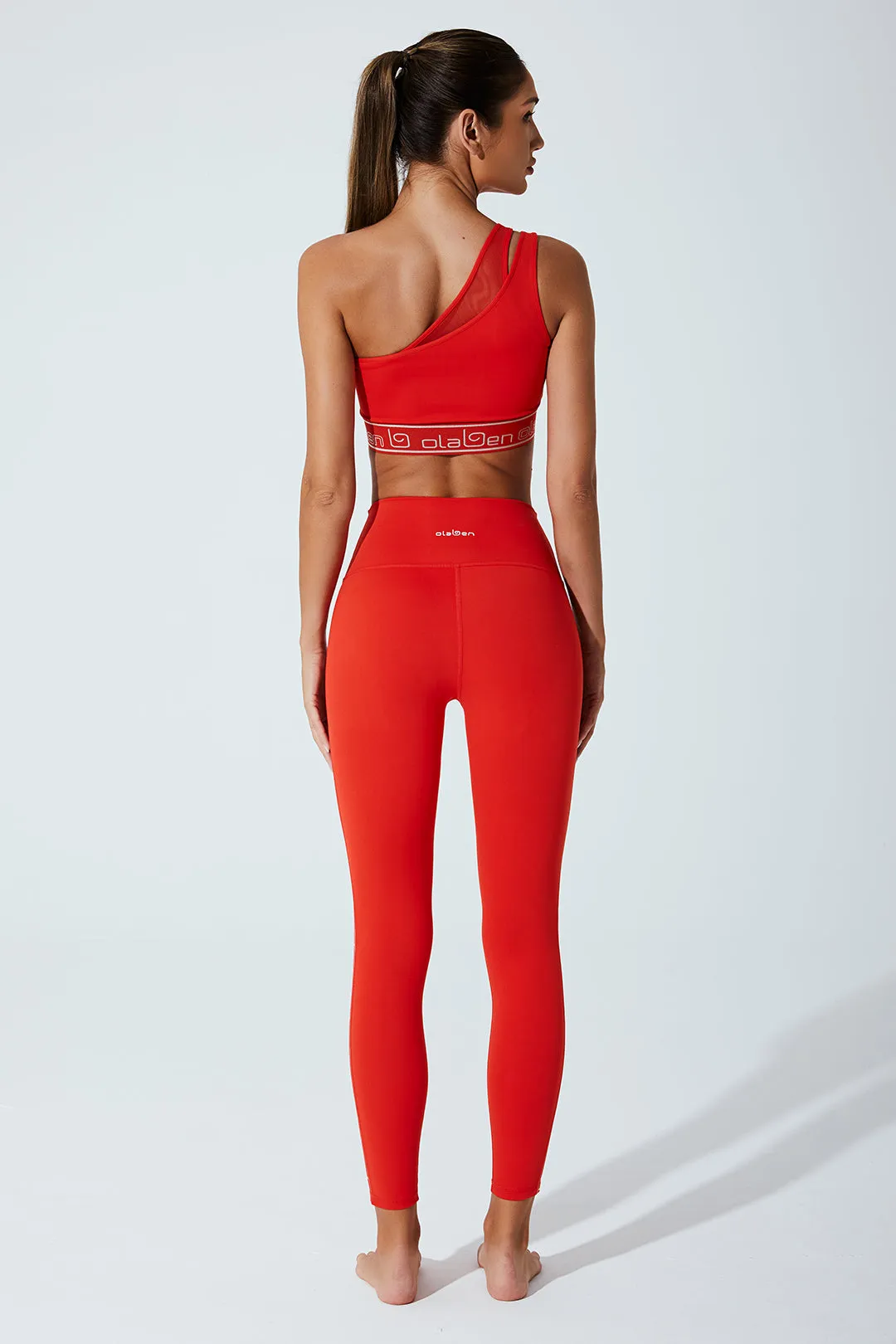 Asymm Offshoulder Bra - Venetian Red