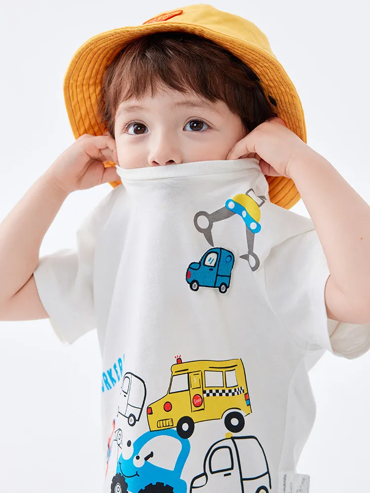 Balabala Toddler Boys' Graphic Car Tees Cotton Short Sleeve T-Shirt