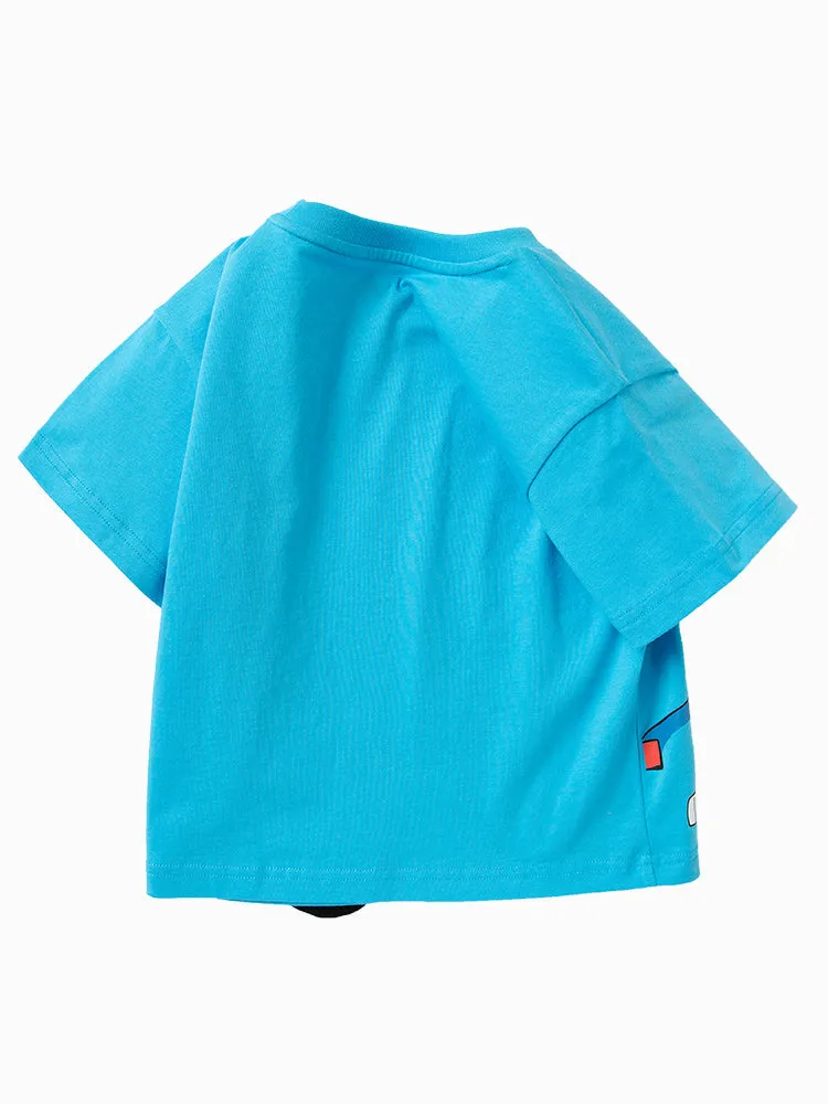 Balabala Toddler Boys' Graphic Car Tees Cotton Short Sleeve T-Shirt