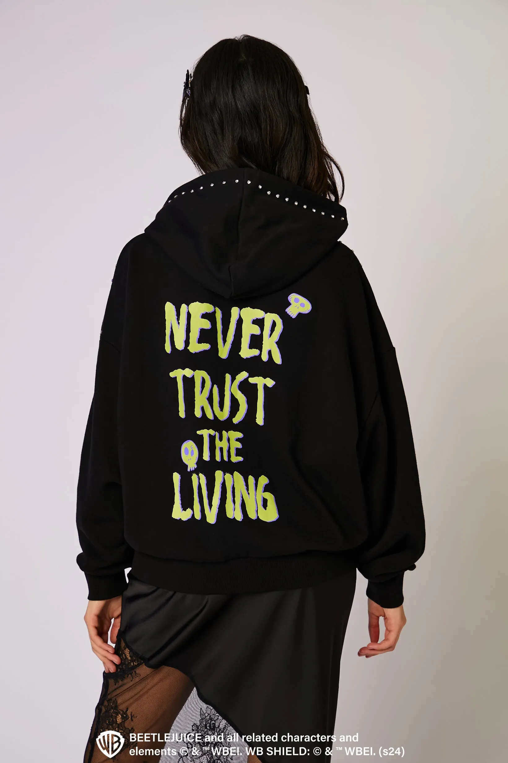 Beetlejuice Rhinestone Hoodie