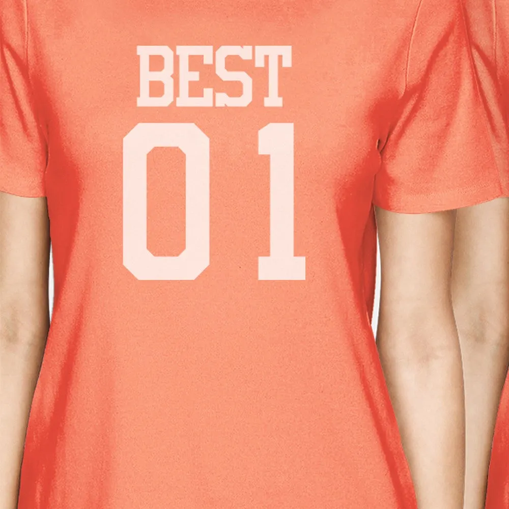 Best01 Friends08 BFF Matching Shirts Womens Best01 Friends08 Gifts