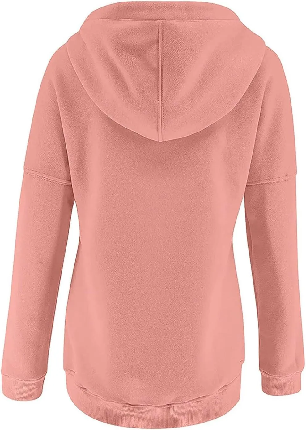 Button Hoodie Tops Dressy Casual Hoodies for Women Long Sleeve Pockets Sweatshirts Fashion 2025 Fall Clothes