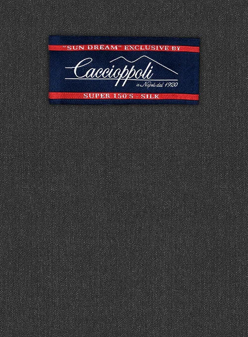 Caccioppoli Sun Dream Charcoal Wool Silk Jacket