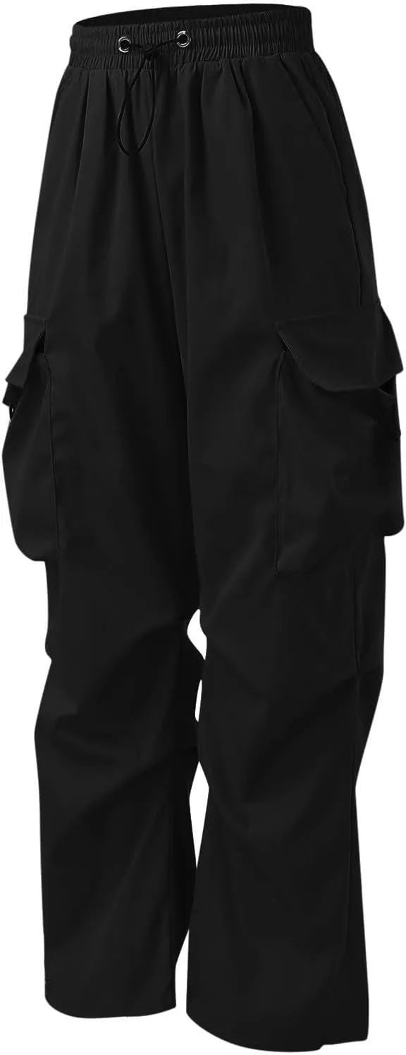 Cargo Pant for Men Cotton Casual Joggers Elastic Waist Cargo Combat Work Pant with Multiple Pockets
