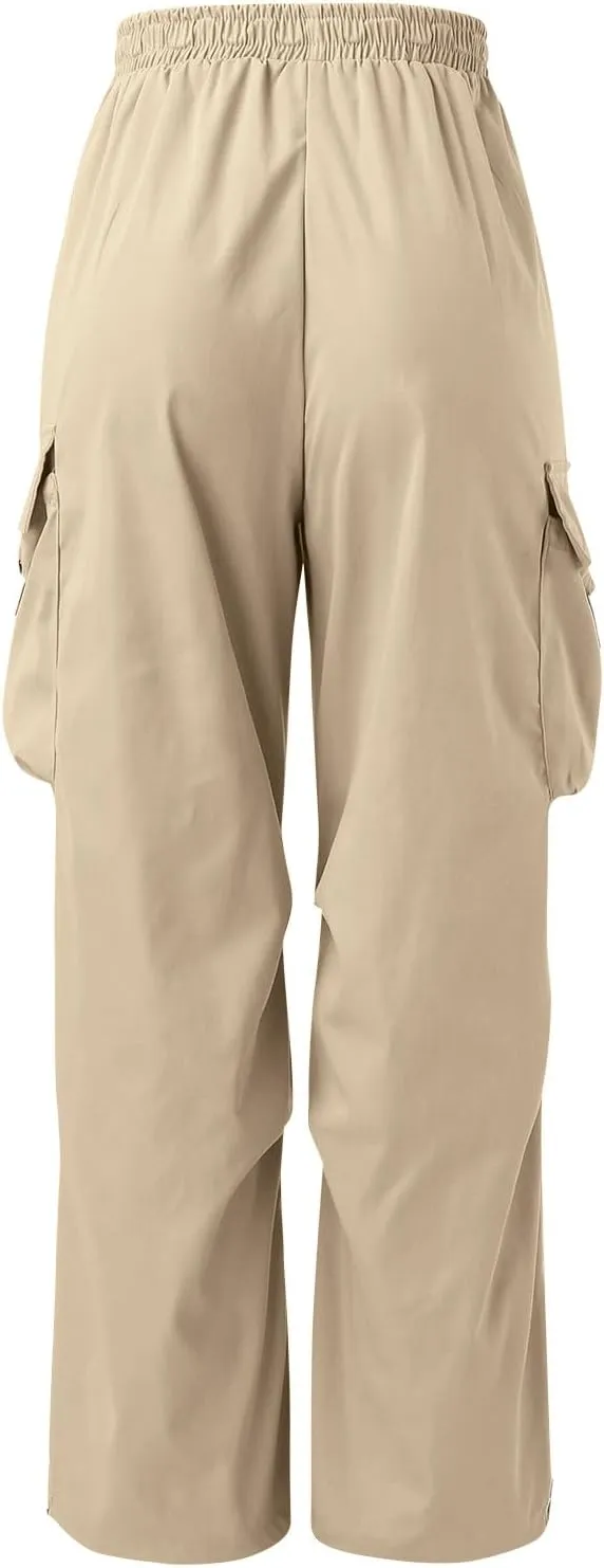 Cargo Pant for Men Cotton Casual Joggers Elastic Waist Cargo Combat Work Pant with Multiple Pockets