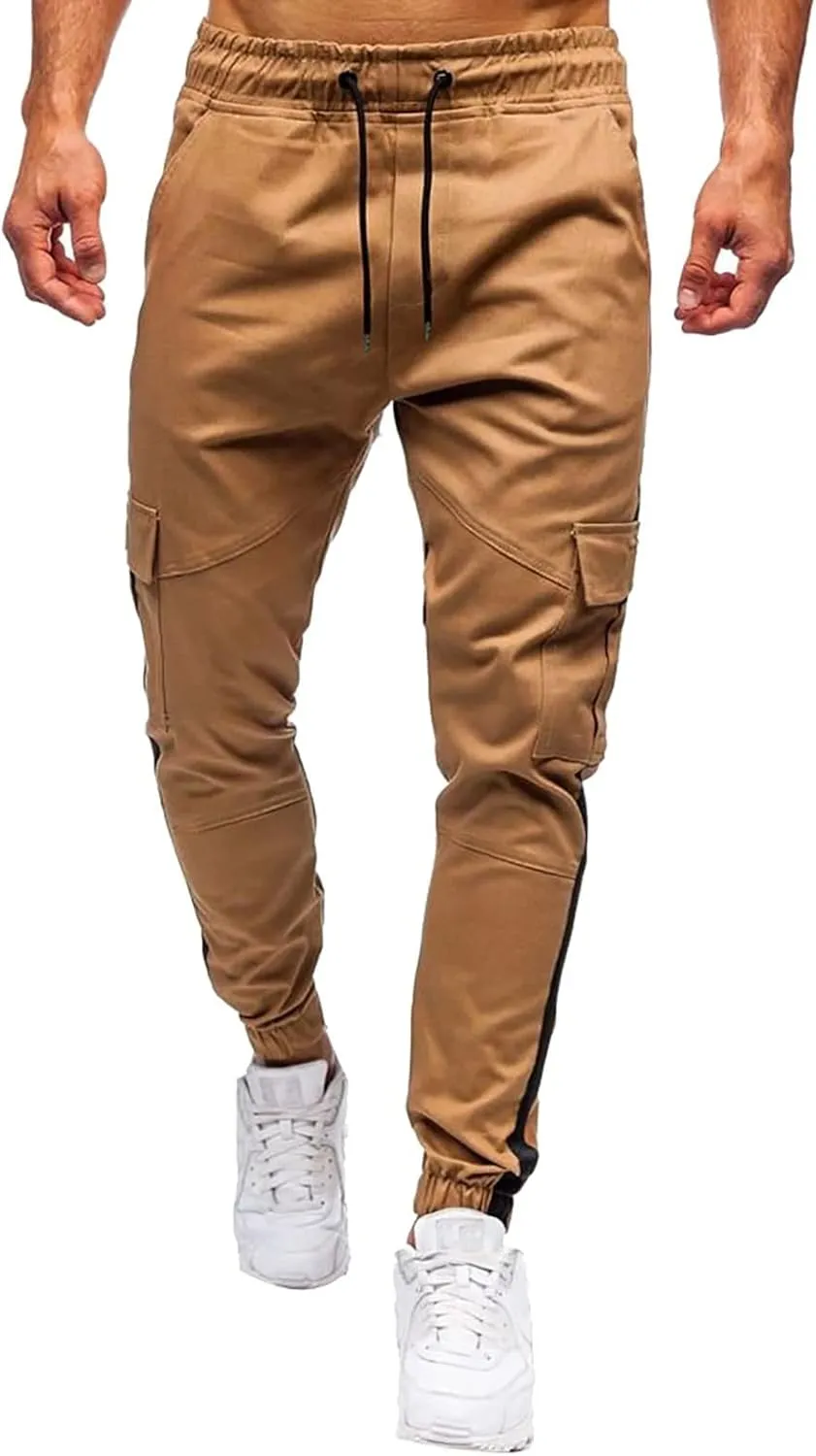 Cargo Pants for Men Relaxed Fit Men's Military Tactical Pants Big and Tall Work Hiking Trousers Workout Joggers Baggy