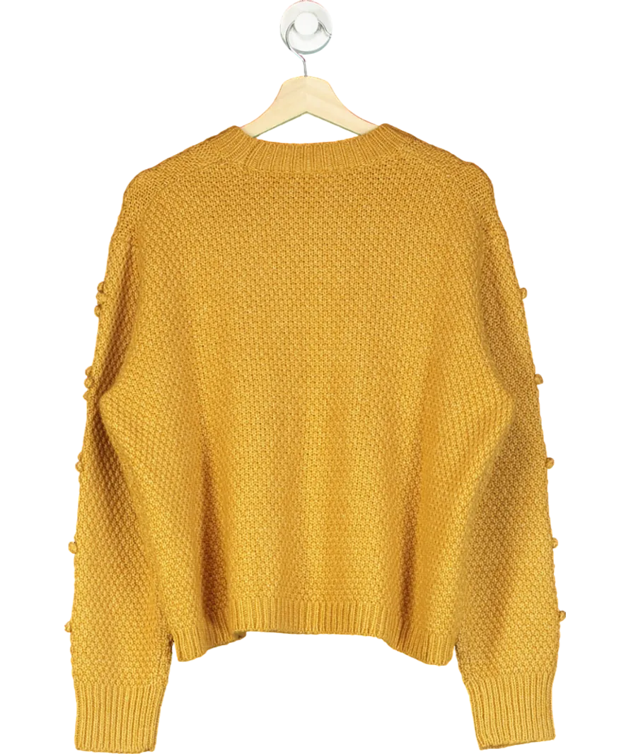 Cartolina Orange Amie Cashmere Blend Cable-knit Sweater UK L