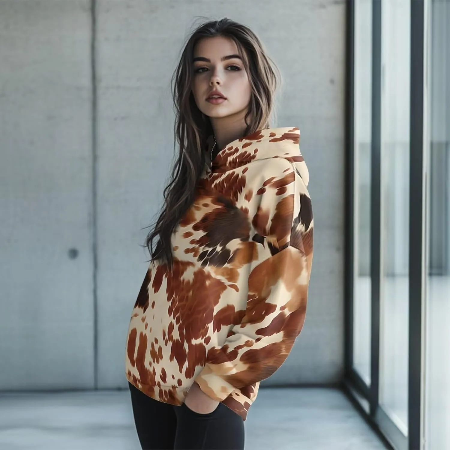 Casual Women Hoodies Oversized Sweatshirt Long Sleeve Hoodie Pullover Tops