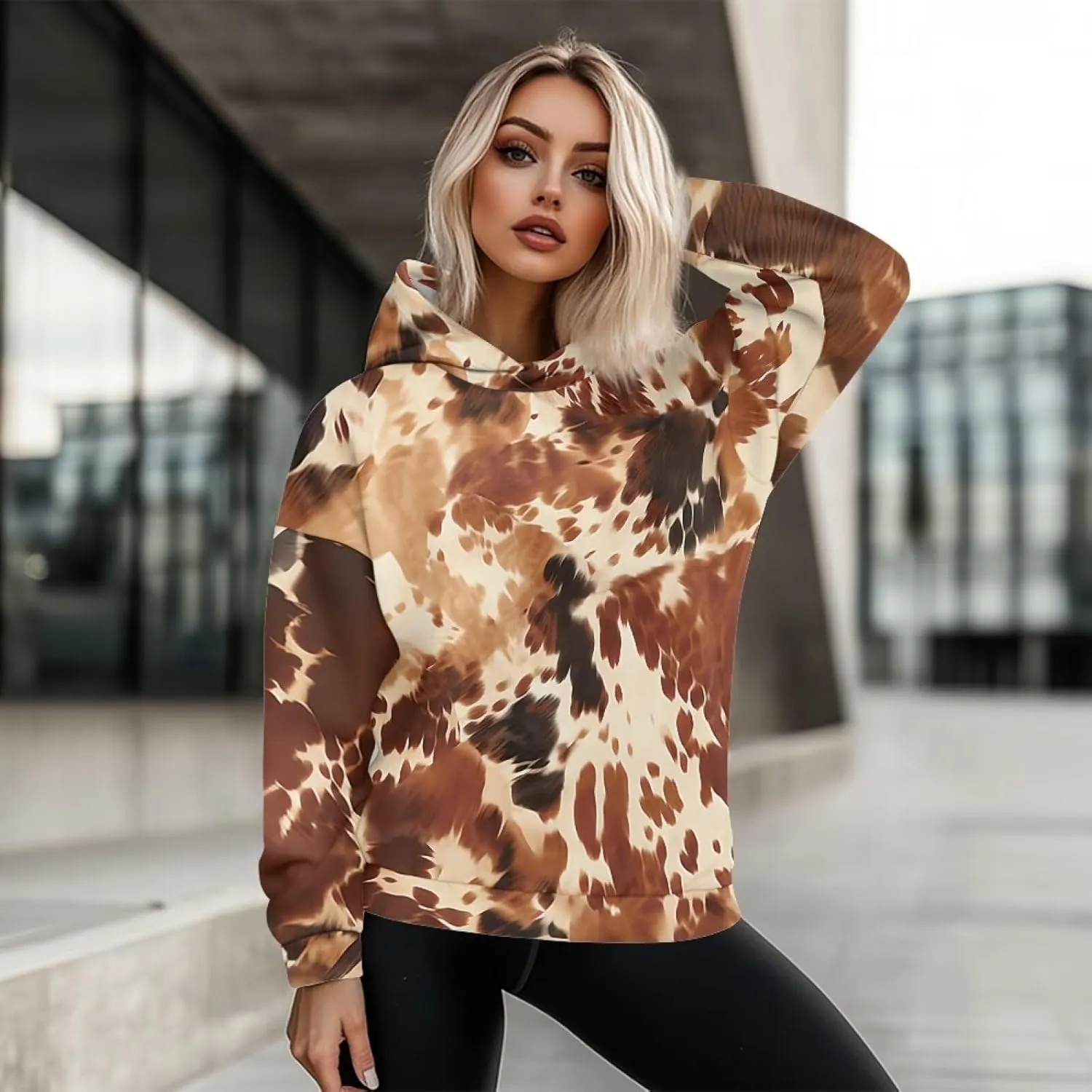 Casual Women Hoodies Oversized Sweatshirt Long Sleeve Hoodie Pullover Tops