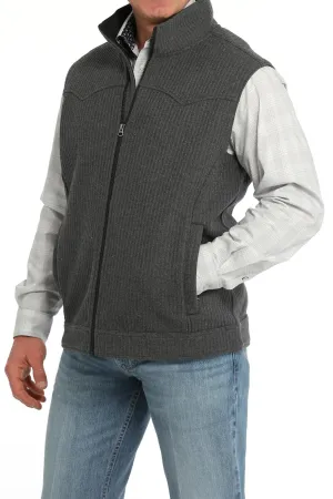 Cinch Men's Bonded Wooly Vest - Charcoal/Khaki