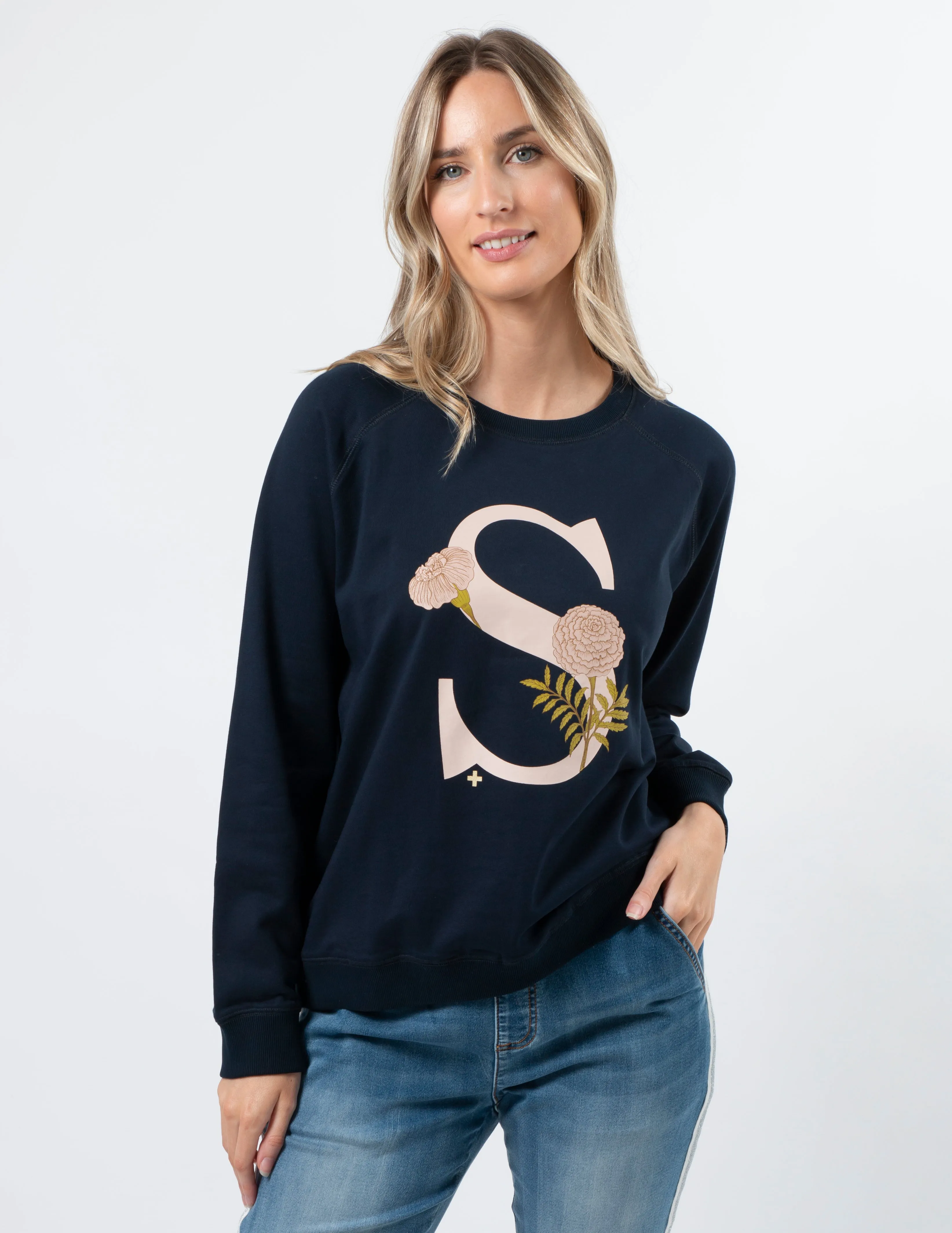 Classic Sweater - Navy Fiore