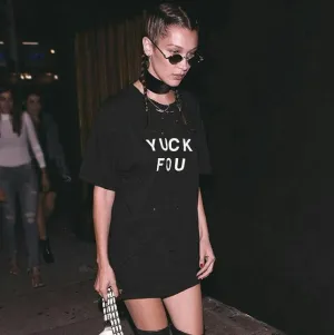 Cotton Casual Funny T Shirt For Lady