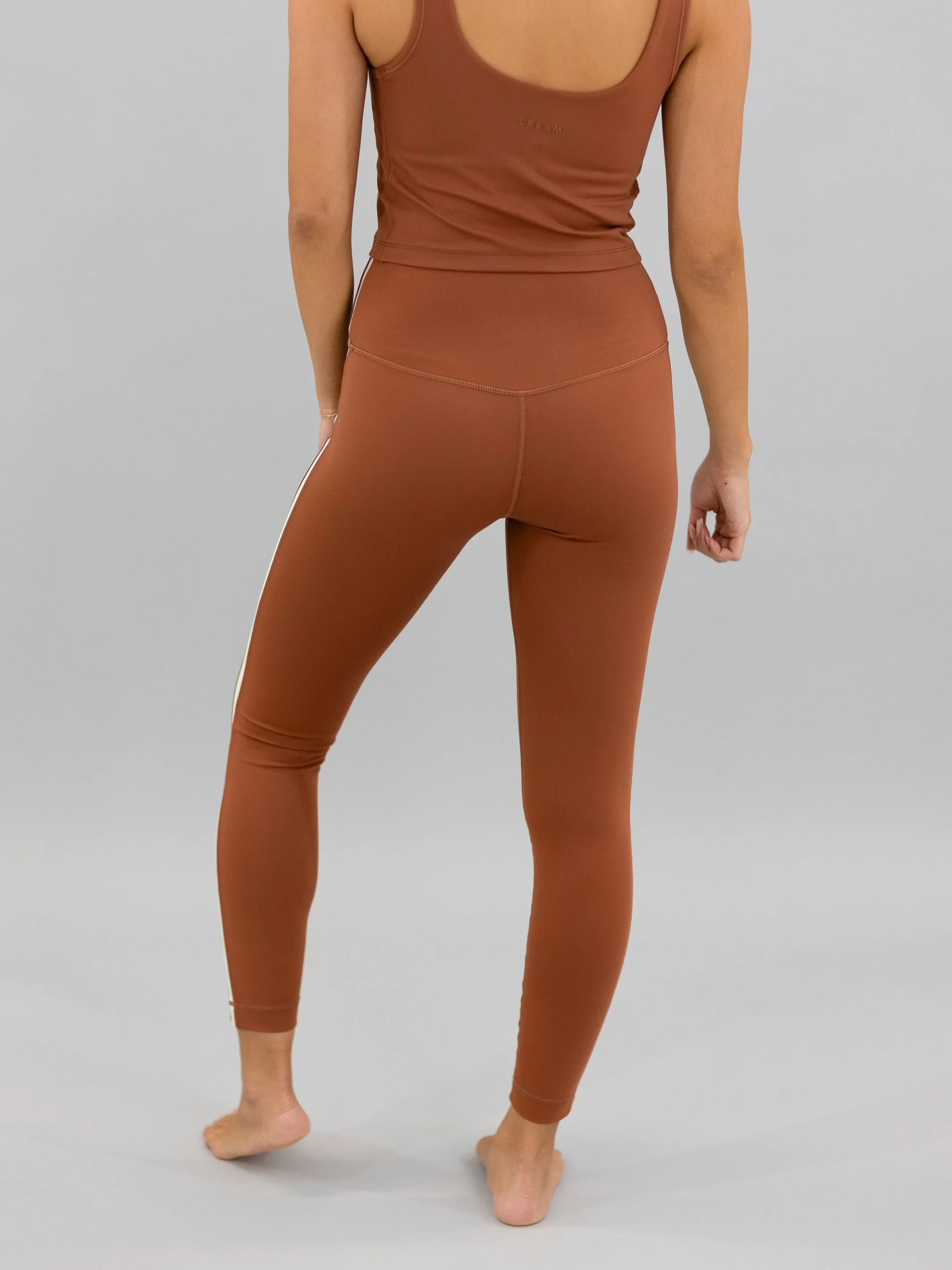 Cream Yoga Hana 7/8 Length Legging
