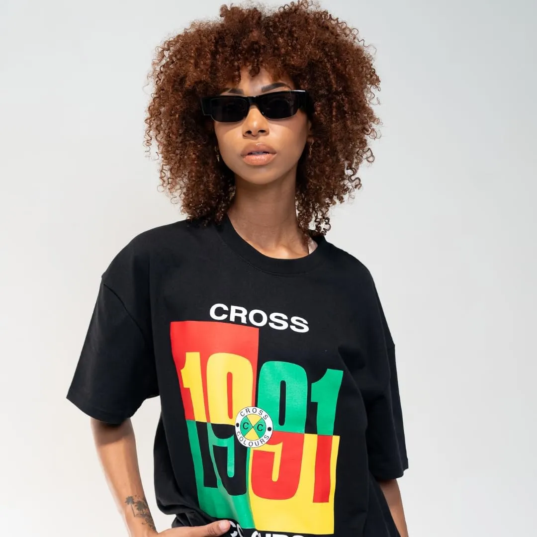 CROSS COLOURS Urban Retro 1990's Vintage | T-Shirt