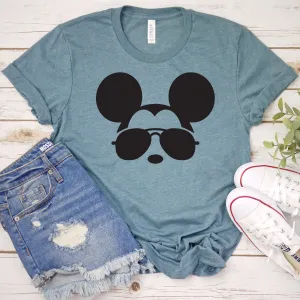 Custom Mickey t shirt - Disney Trip Matching Shirts - Mickey Mouse T Shirt - Mickey Sunglasses - Personalized Text