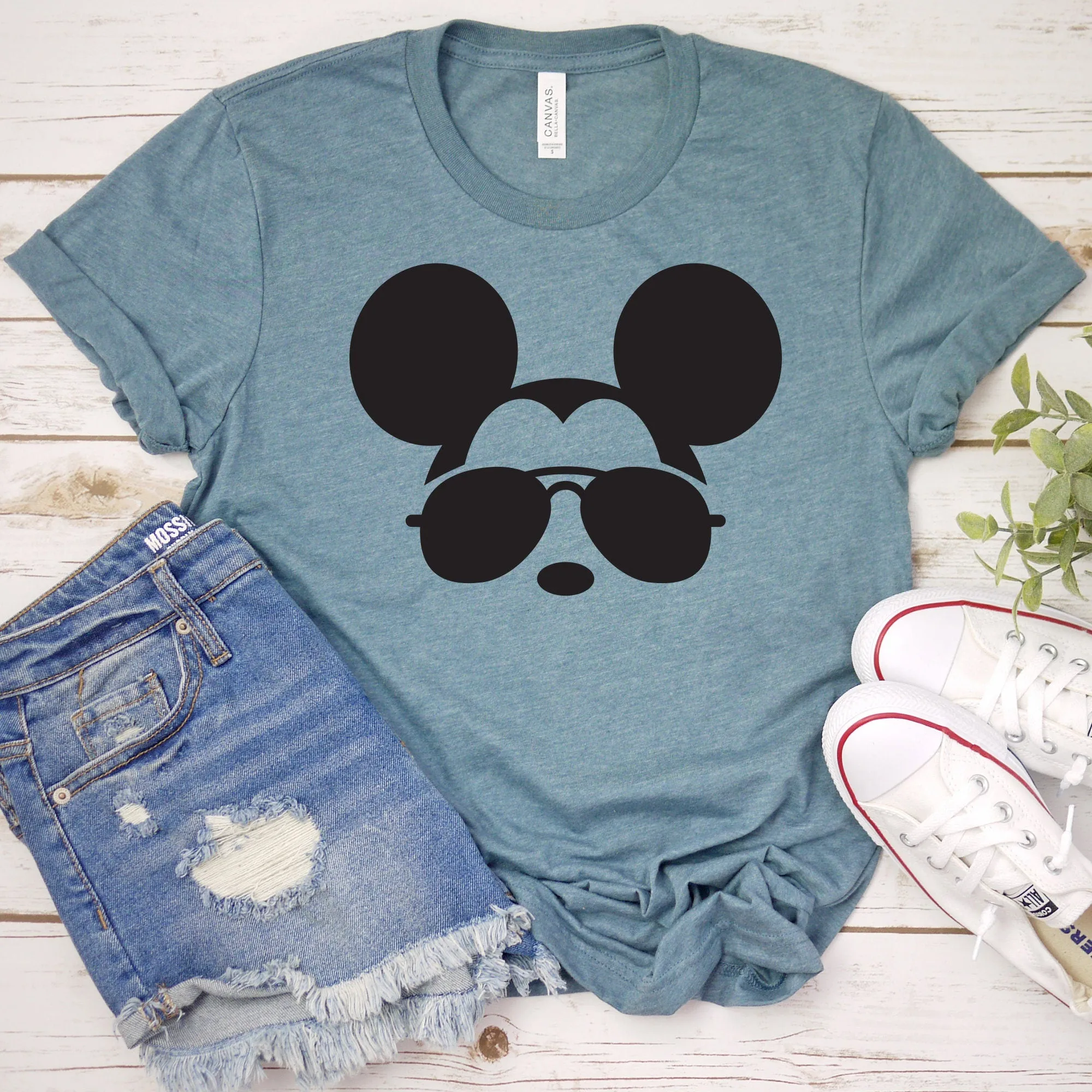 Custom Mickey t shirt - Disney Trip Matching Shirts - Mickey Mouse T Shirt - Mickey Sunglasses - Personalized Text
