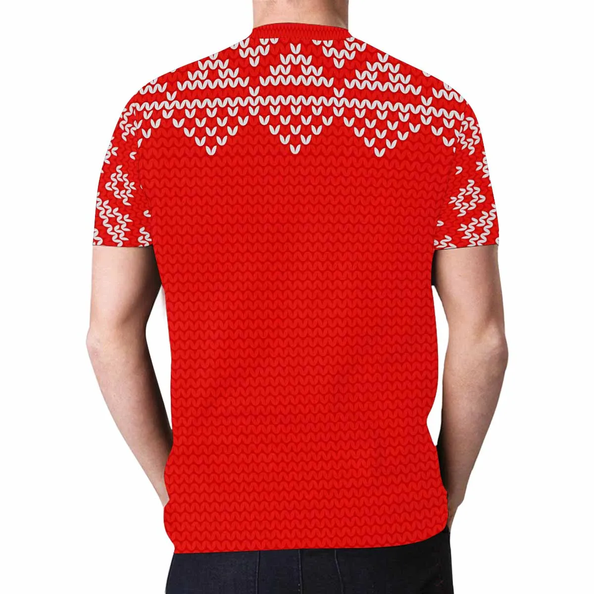 Custom Shirts with Photo Happy Christmas Personalized Men's All Over Print T-shirt Gift