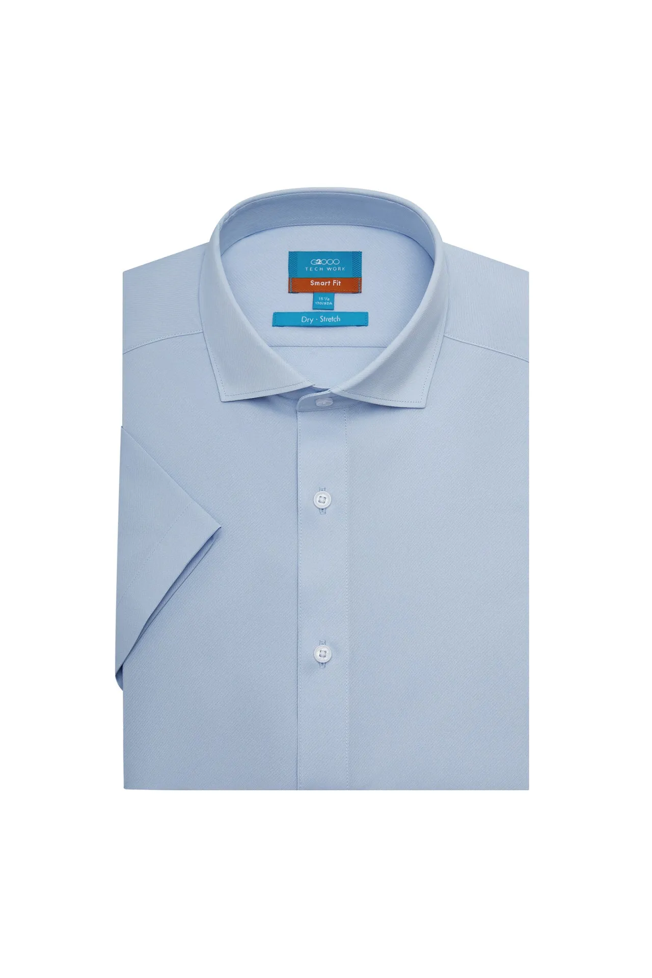 Dry Wicking & Stretch Shirt in Smart Fit Spread Collar