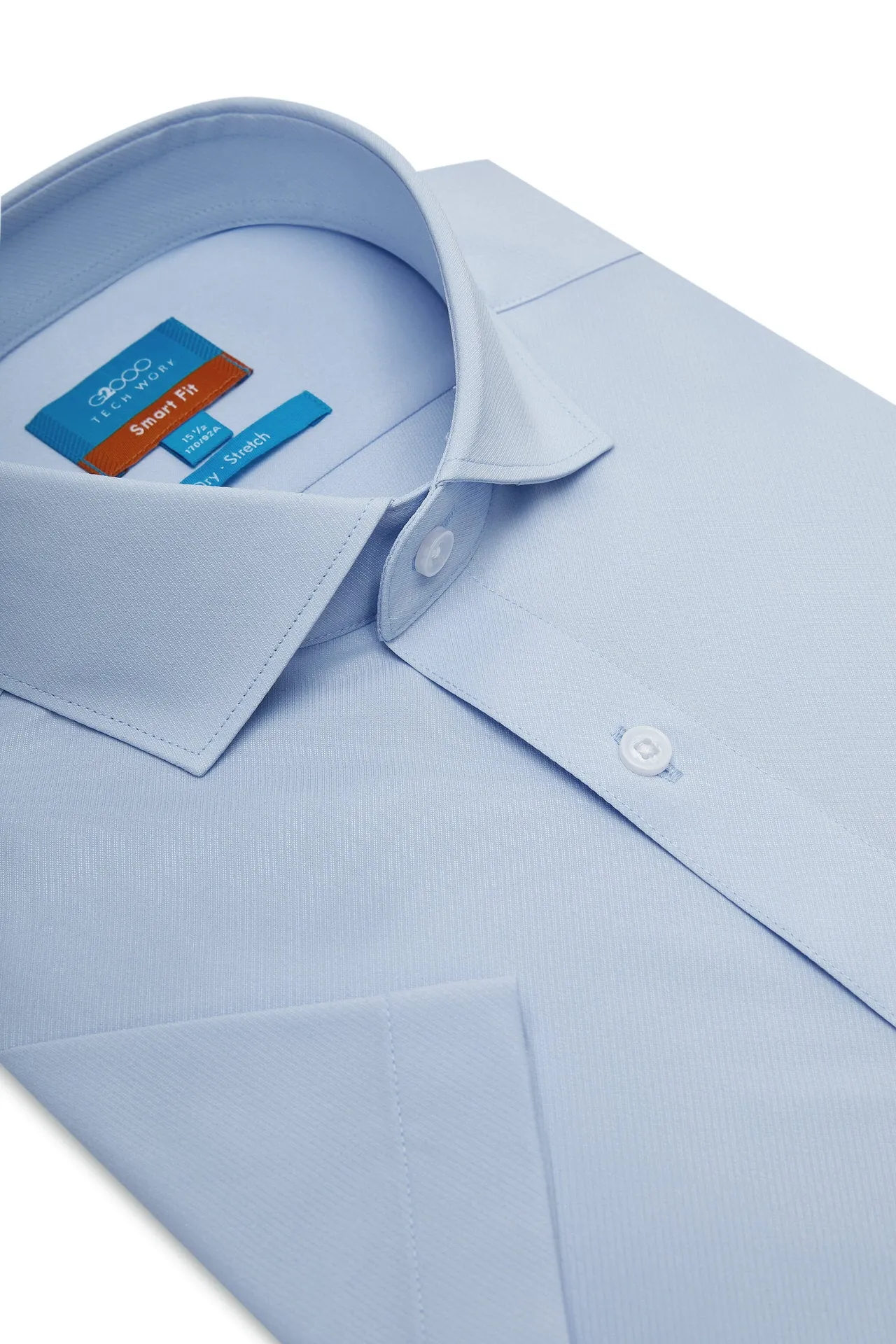 Dry Wicking & Stretch Shirt in Smart Fit Spread Collar