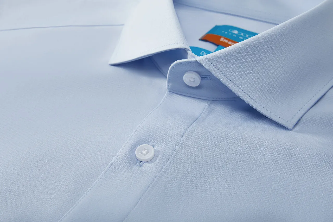 Dry Wicking & Stretch Shirt in Smart Fit Spread Collar