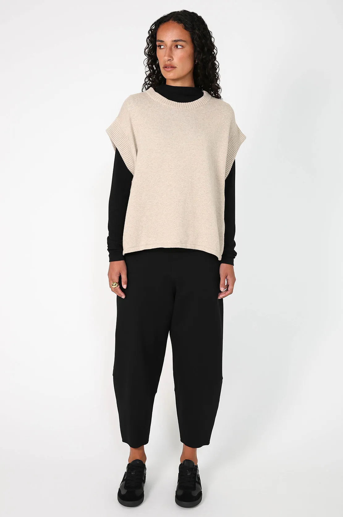 expect vest / natural marle