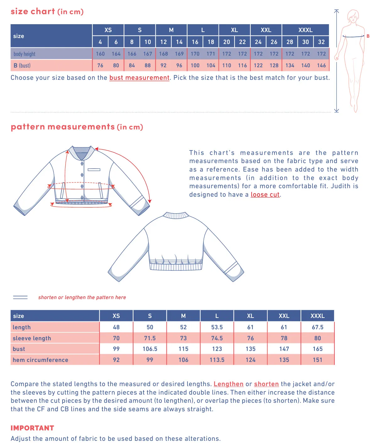 Fibre Mood - JUDITH Jacket Sewing Pattern
