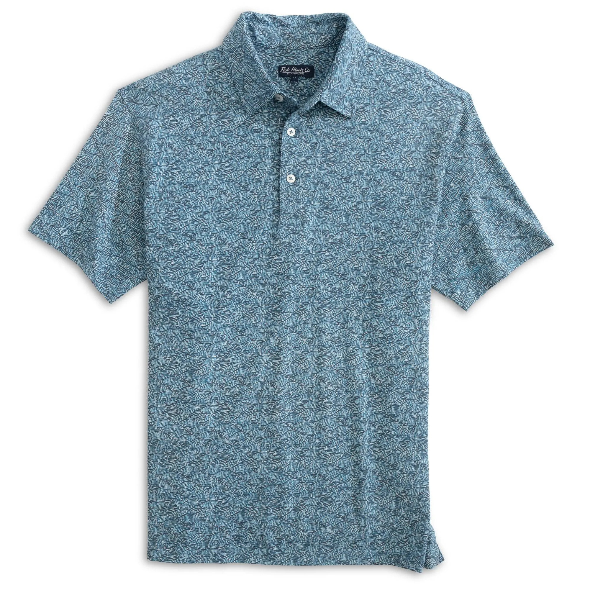 Fish Hippie Terene Printed Polo