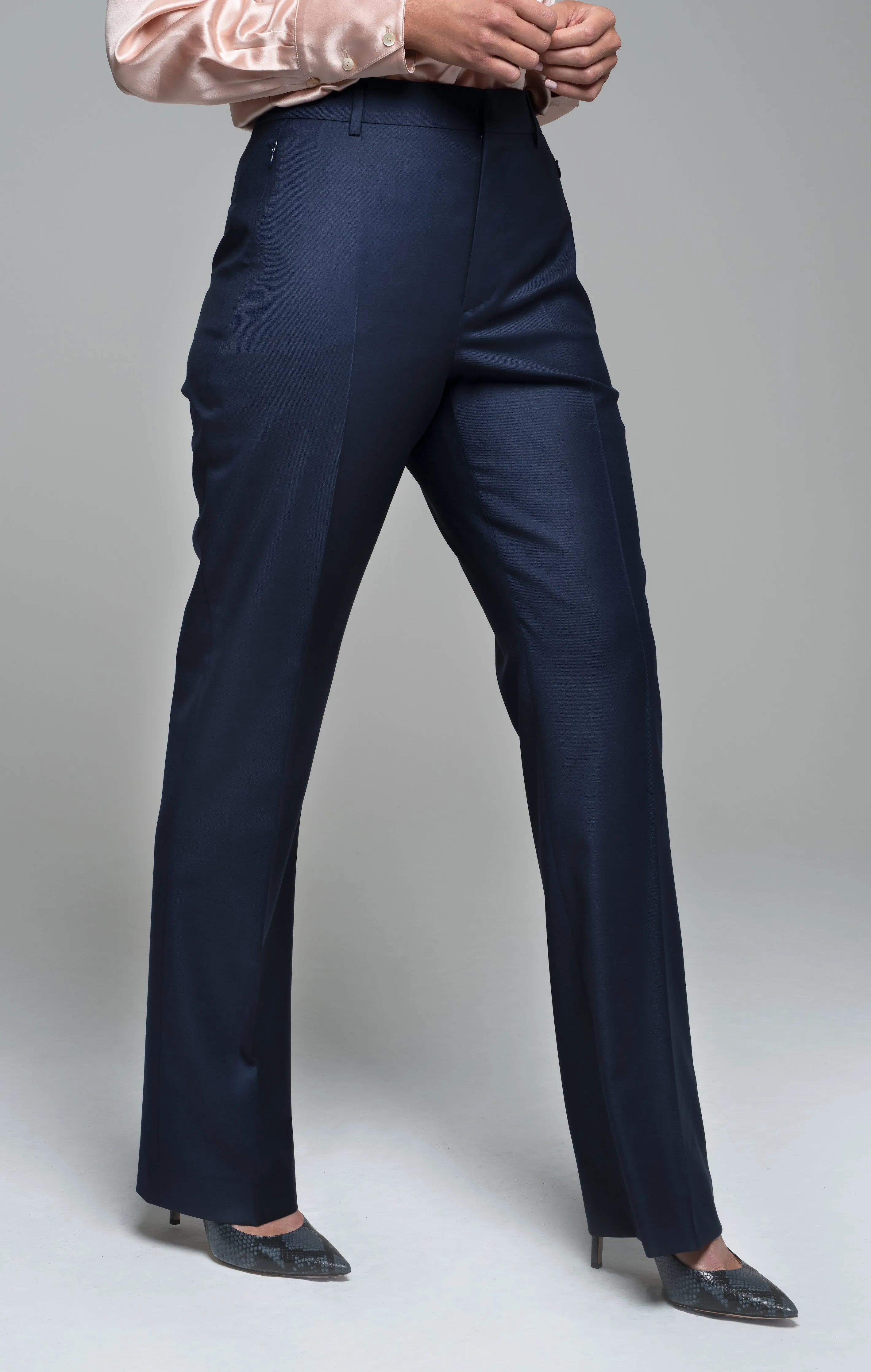Flare Trouser - Navy
