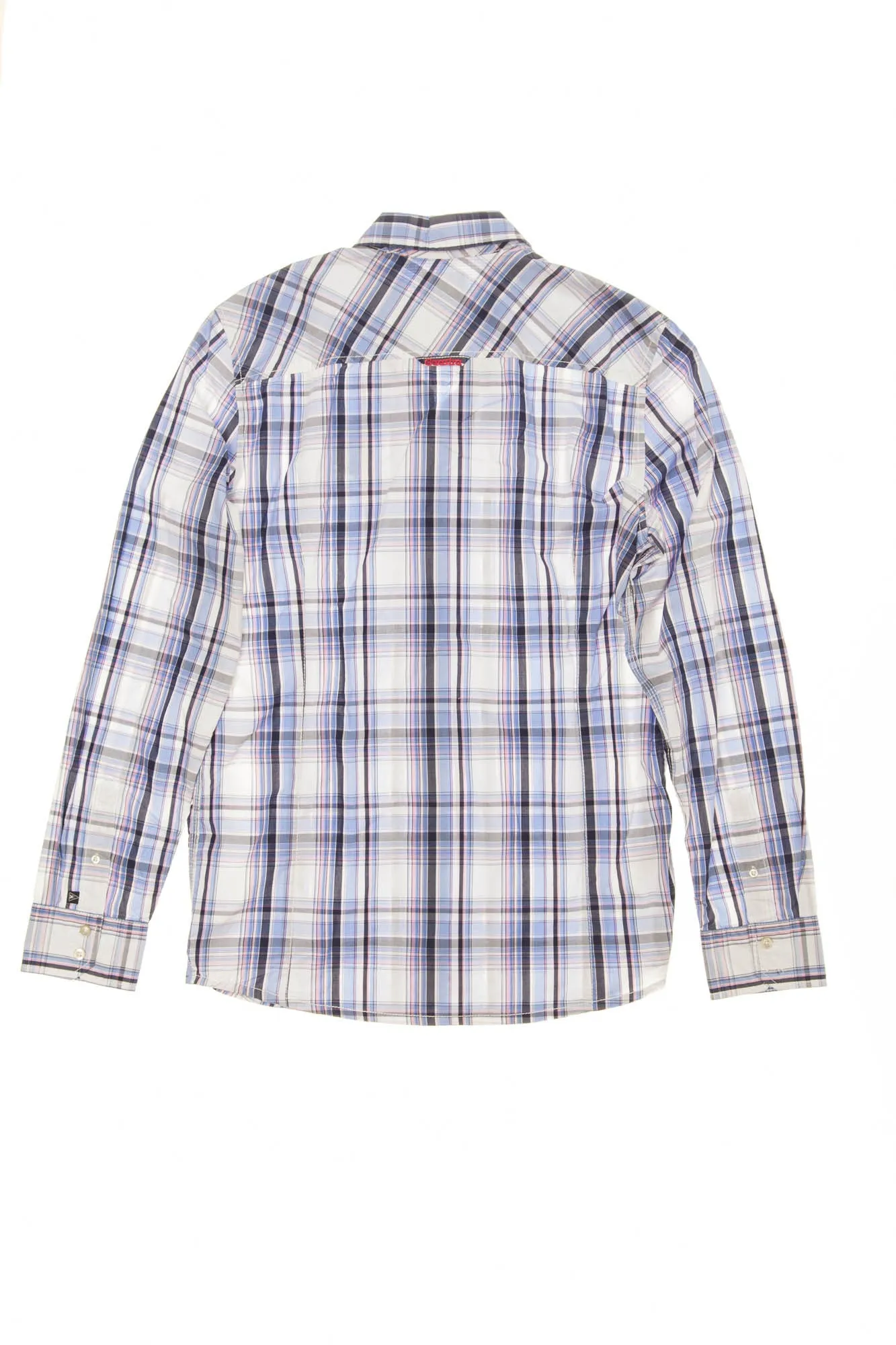 Gaastra - Blue Plaid Button Up Long Sleeve Dress Shirt -