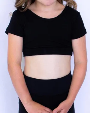 GIRLEE Boyfriend in Black- Girls (4/6-10/12)