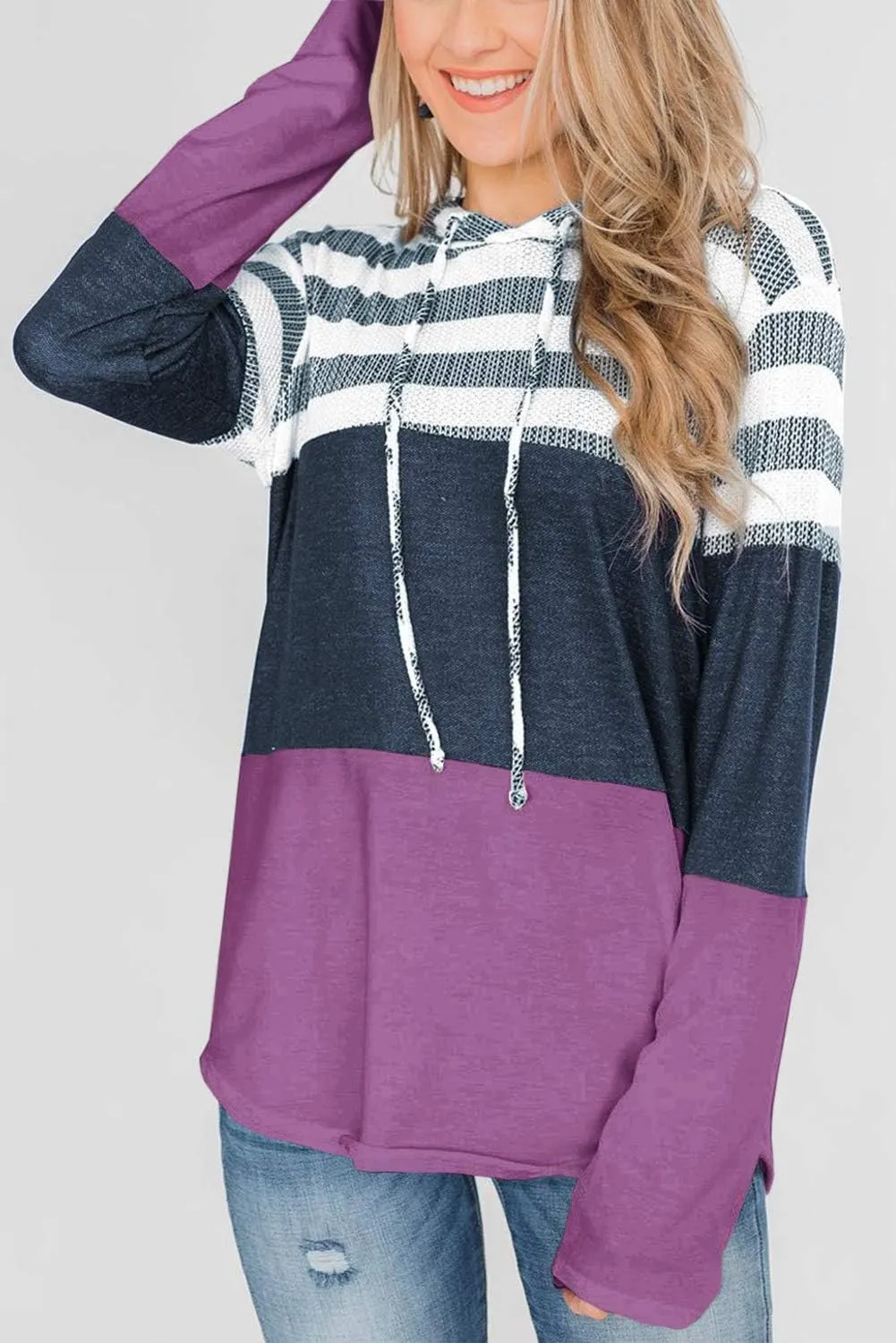 GOLDPKF Womens Sweaters Hoodies Long Sleeve Sweatshirts Woman Clothing Tops