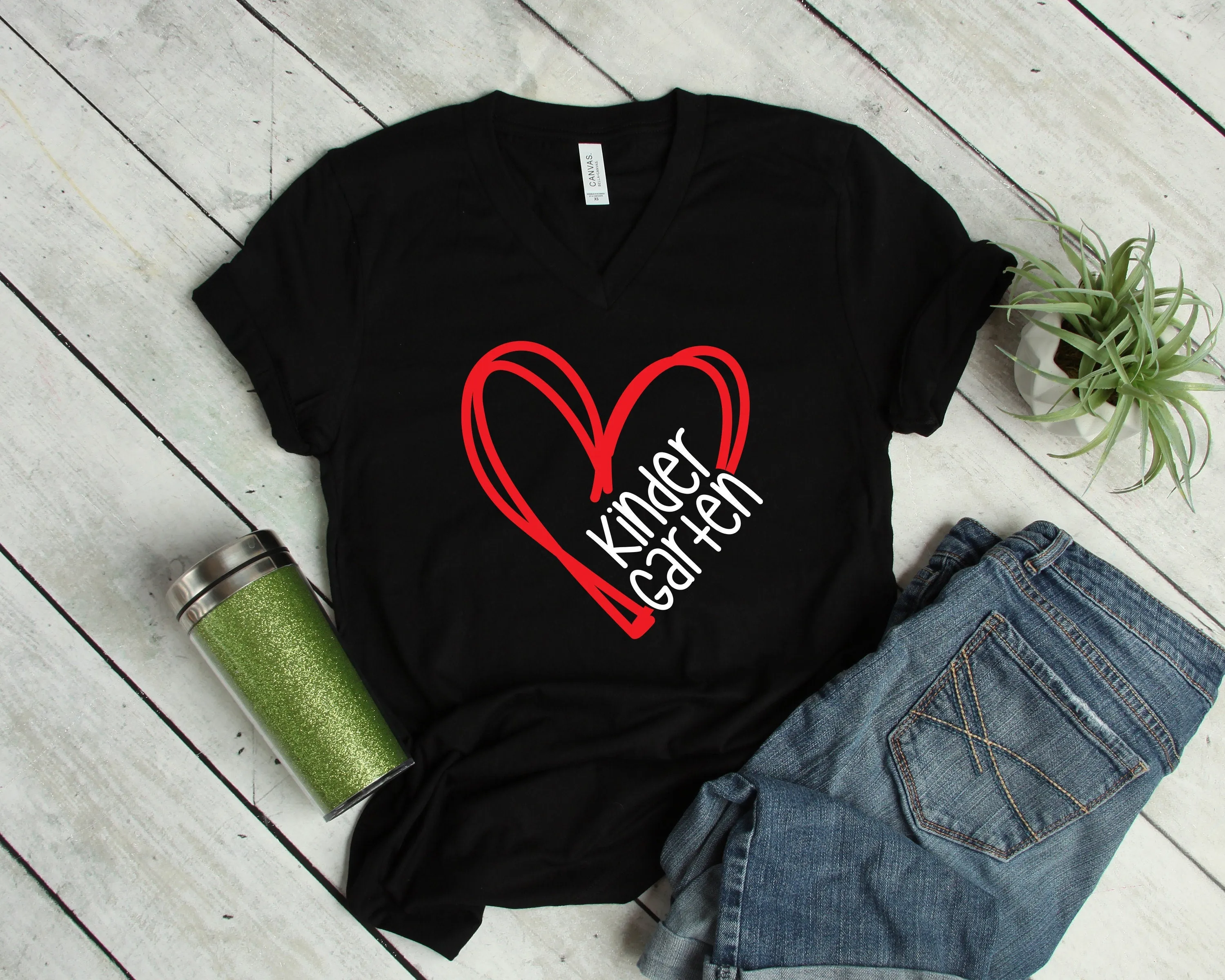 Grade Level Teacher Adult T Shirts - Back to School - PreK - Kindergarten - First - Fifth Grade - Scribble Heart