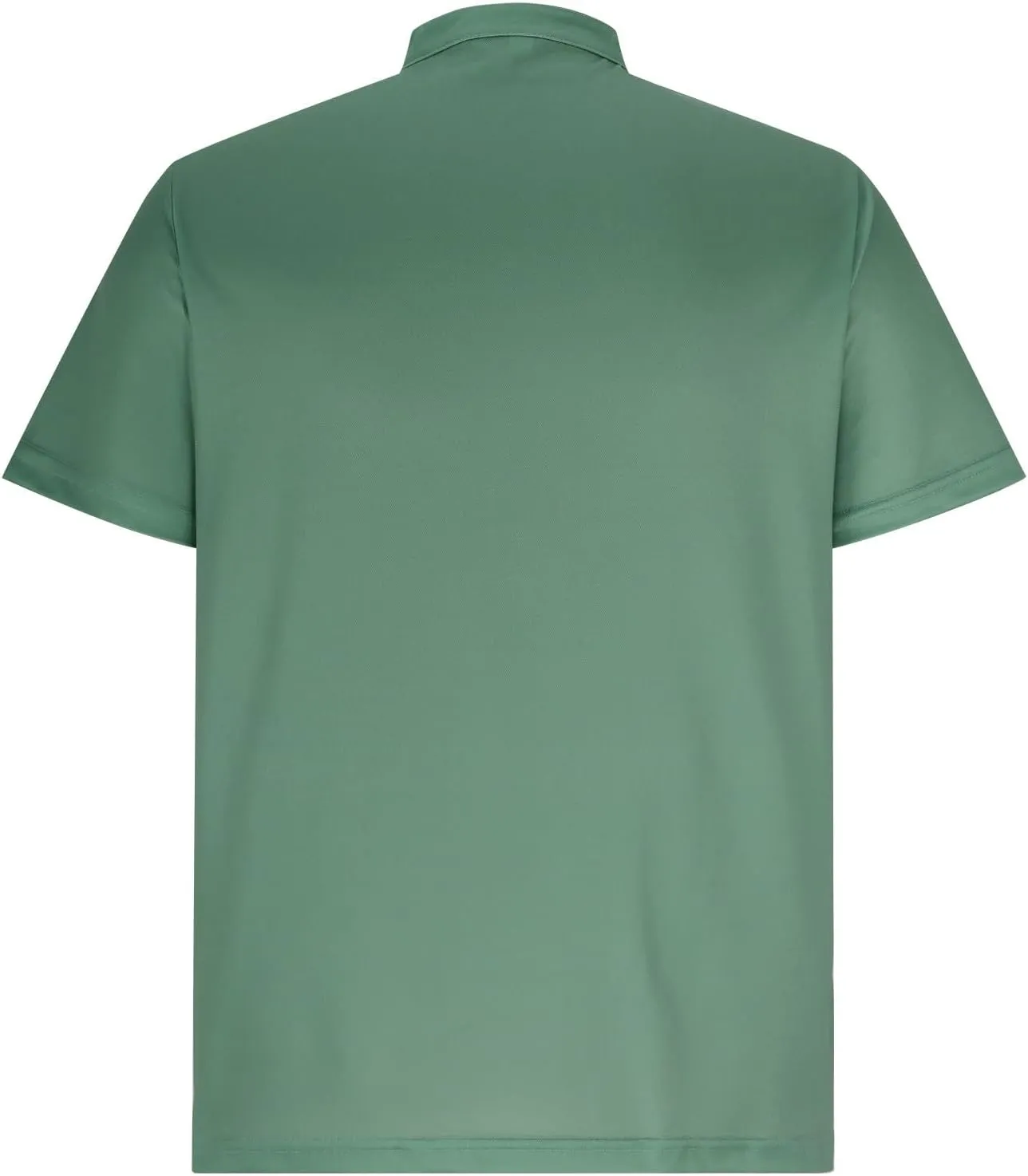 Gradient Color Business Henley Shirts for Men Slim Fit Short Sleeve Stretch Tee Tops Button Down Summer Blouse