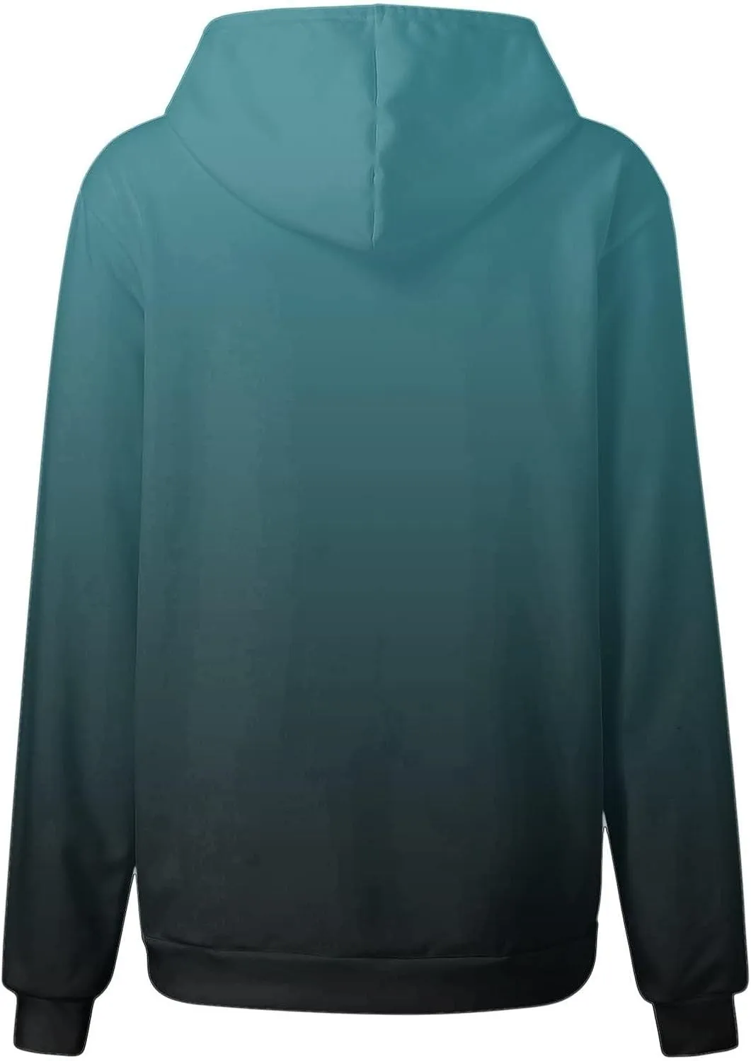 Gradient Oversized Sweatshirts for Women Loose Fit Casual Y2k Hoodies Long Sleeve Hooded Sweatshirt Trendy Pullover
