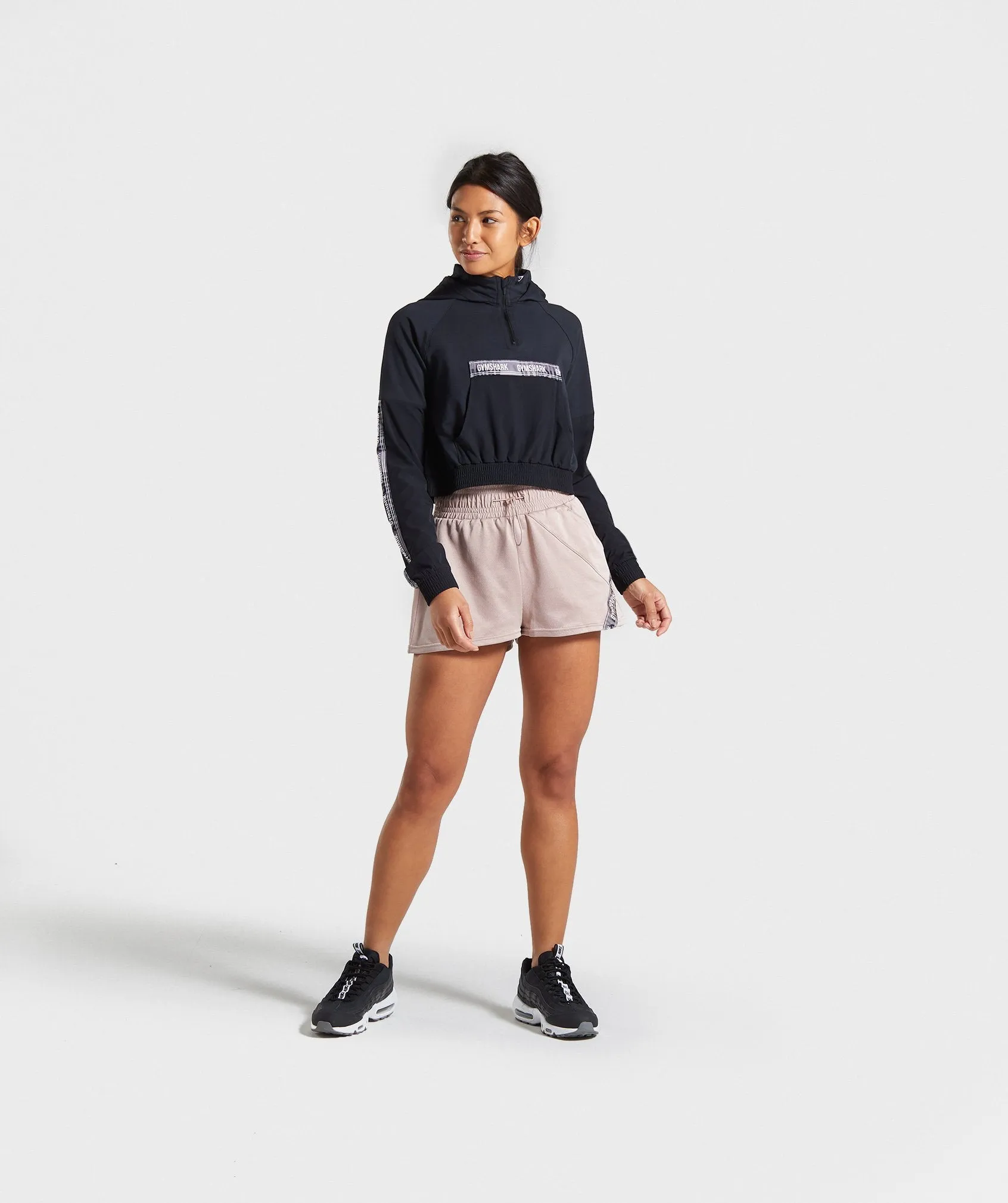 Gymshark Revival 1/4 Zip Hoodie - Black
