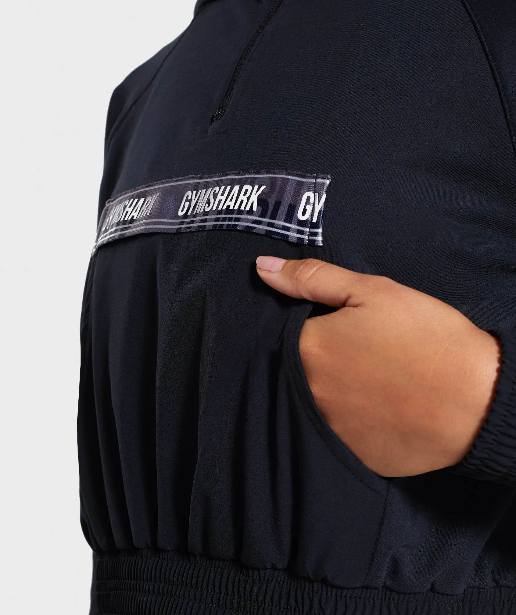 Gymshark Revival 1/4 Zip Hoodie - Black