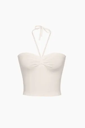 Halter Neck Ruched Cami Top