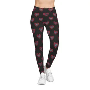 Hearts and Butterflies Leggings with Stretchy Fabric