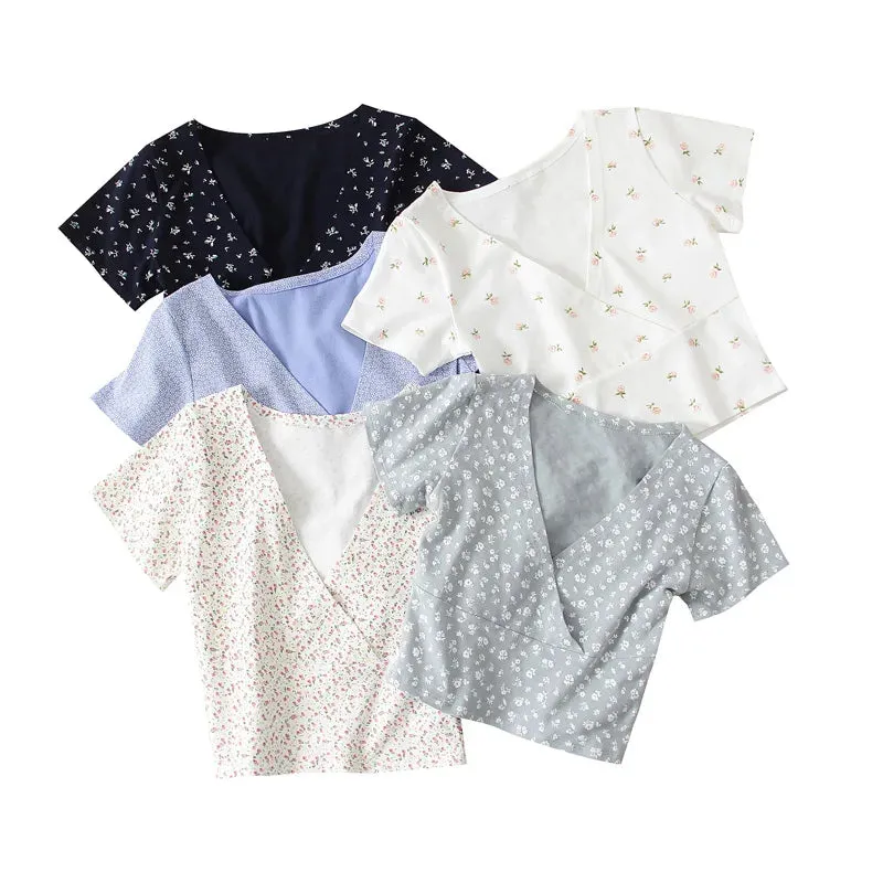 Hip Hop Sleeveless Vintage Print Short Sleeve Tee
