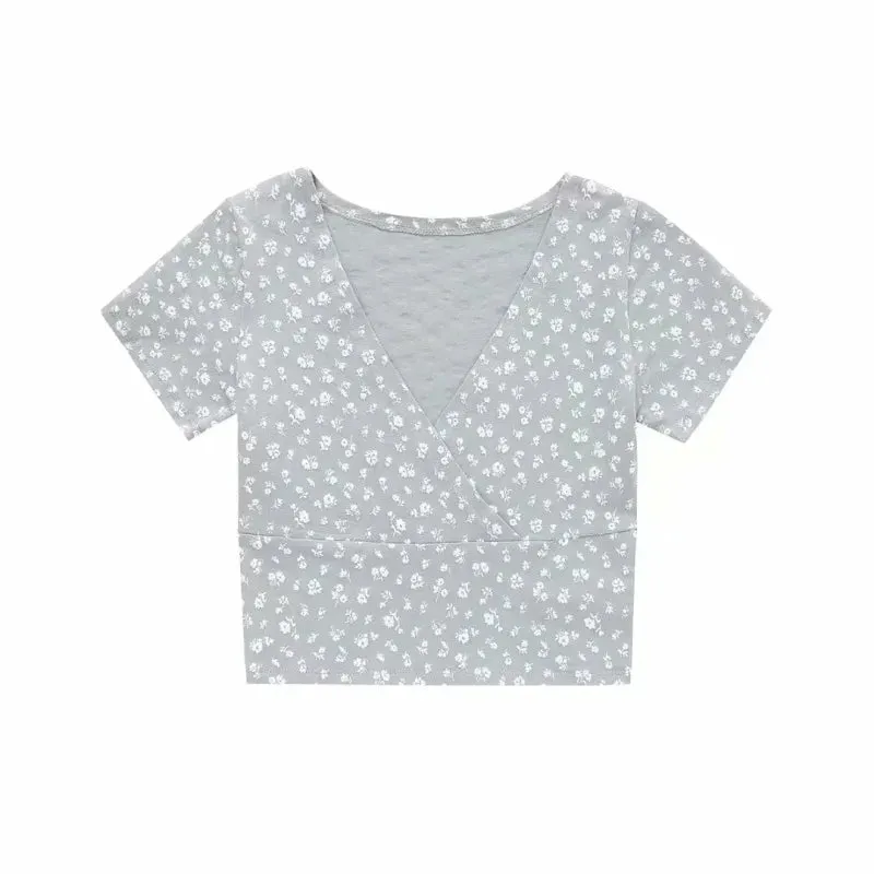 Hip Hop Sleeveless Vintage Print Short Sleeve Tee
