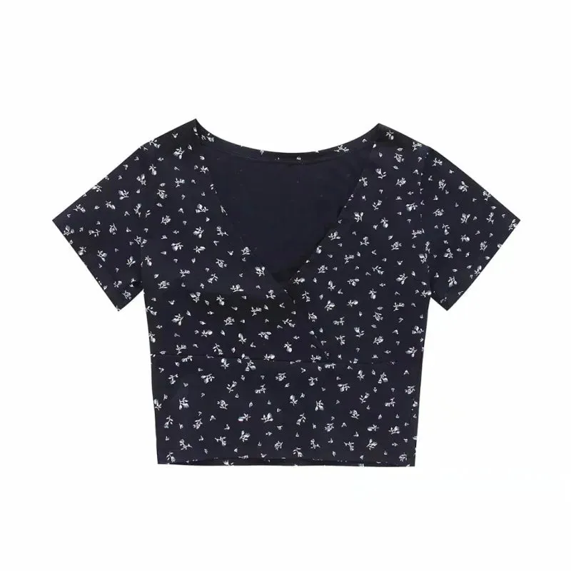 Hip Hop Sleeveless Vintage Print Short Sleeve Tee
