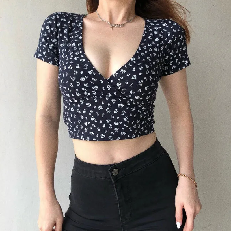Hip Hop Sleeveless Vintage Print Short Sleeve Tee