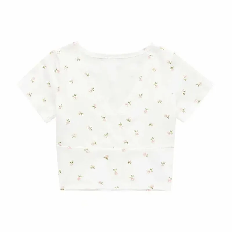 Hip Hop Sleeveless Vintage Print Short Sleeve Tee