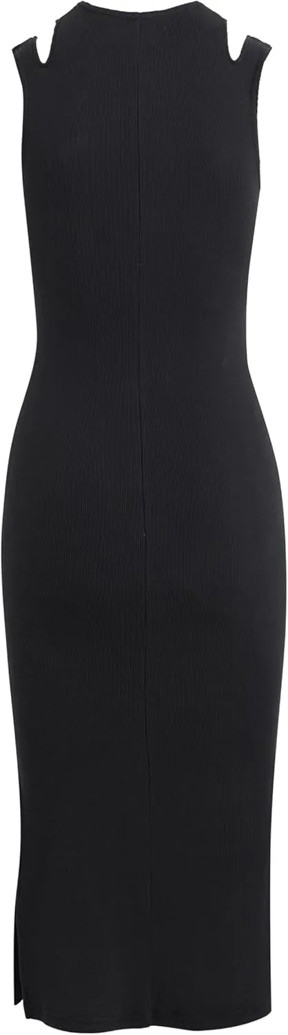 HUDSON Women's Cut Out Sleeveless Maxi Dress