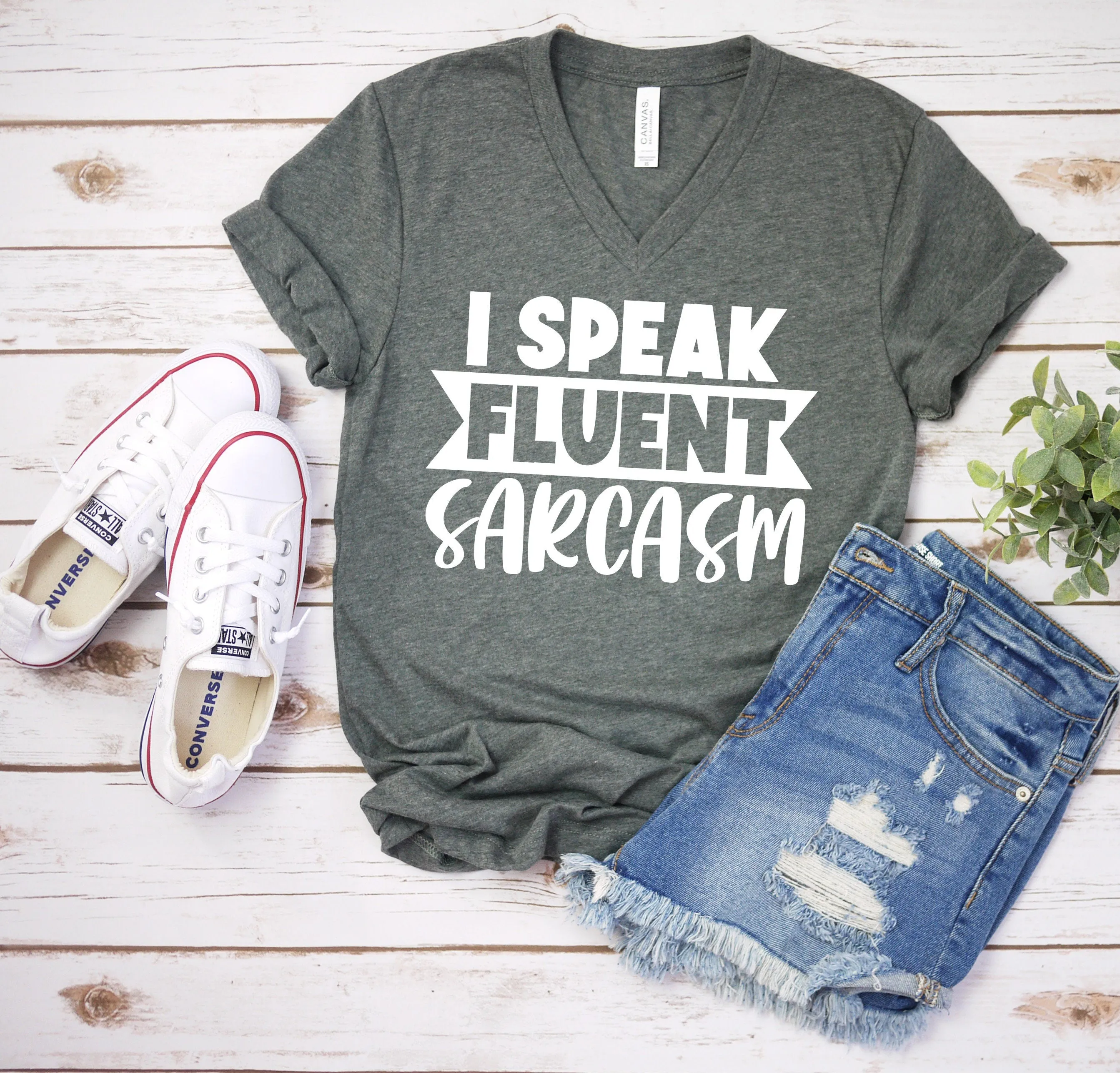 I Speak Fluent Sarcasm T Shirt - Funny Sarcastic T Shirt - Humor Shirt